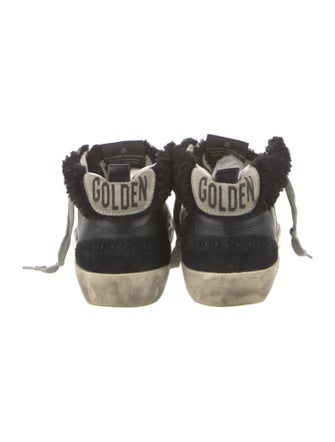Golden Goose Leather Colorblock Pattern Sneakers