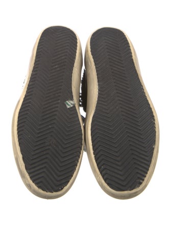 Golden Goose Leather Colorblock Pattern Sneakers