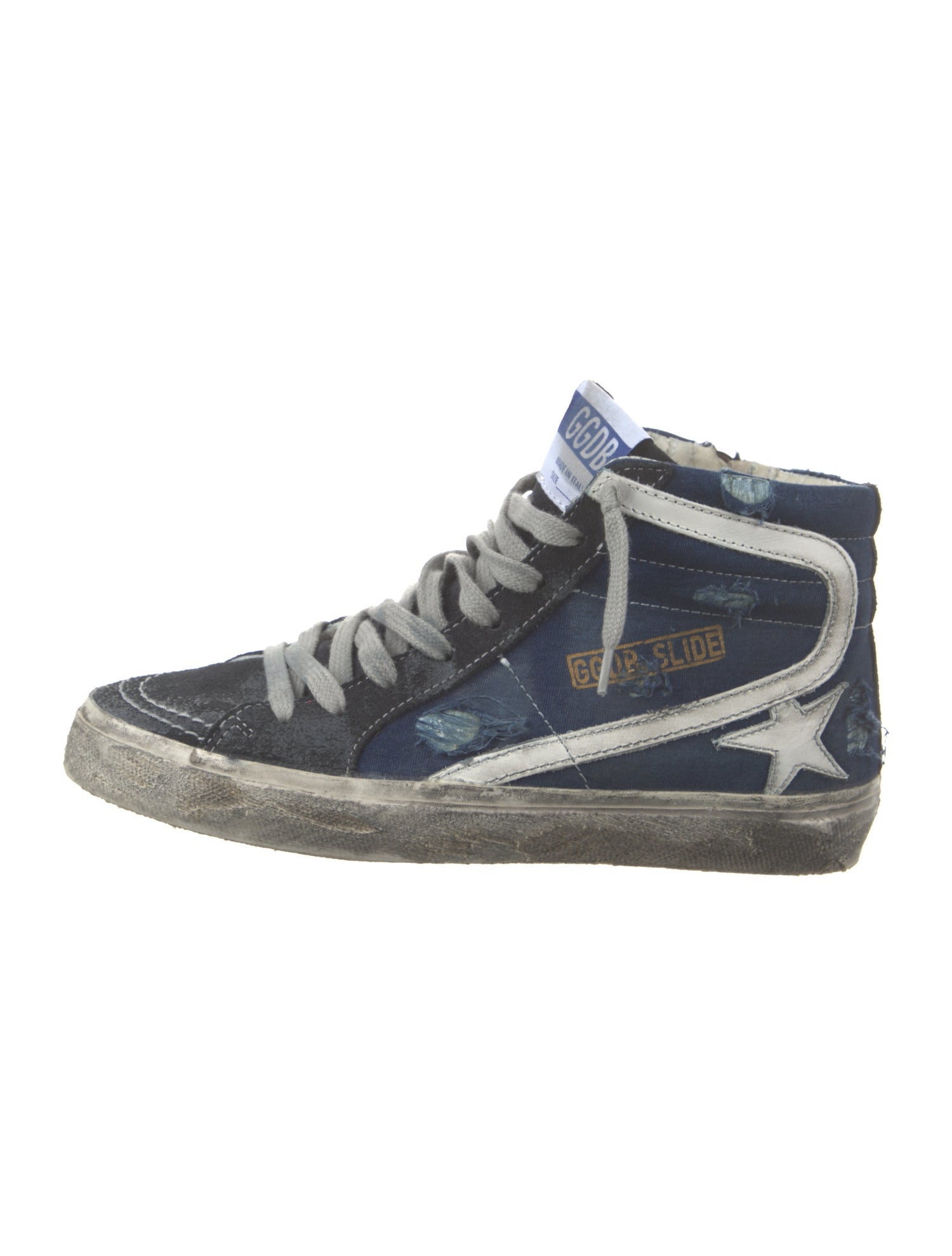 Golden Goose Denim Printed Sneakers