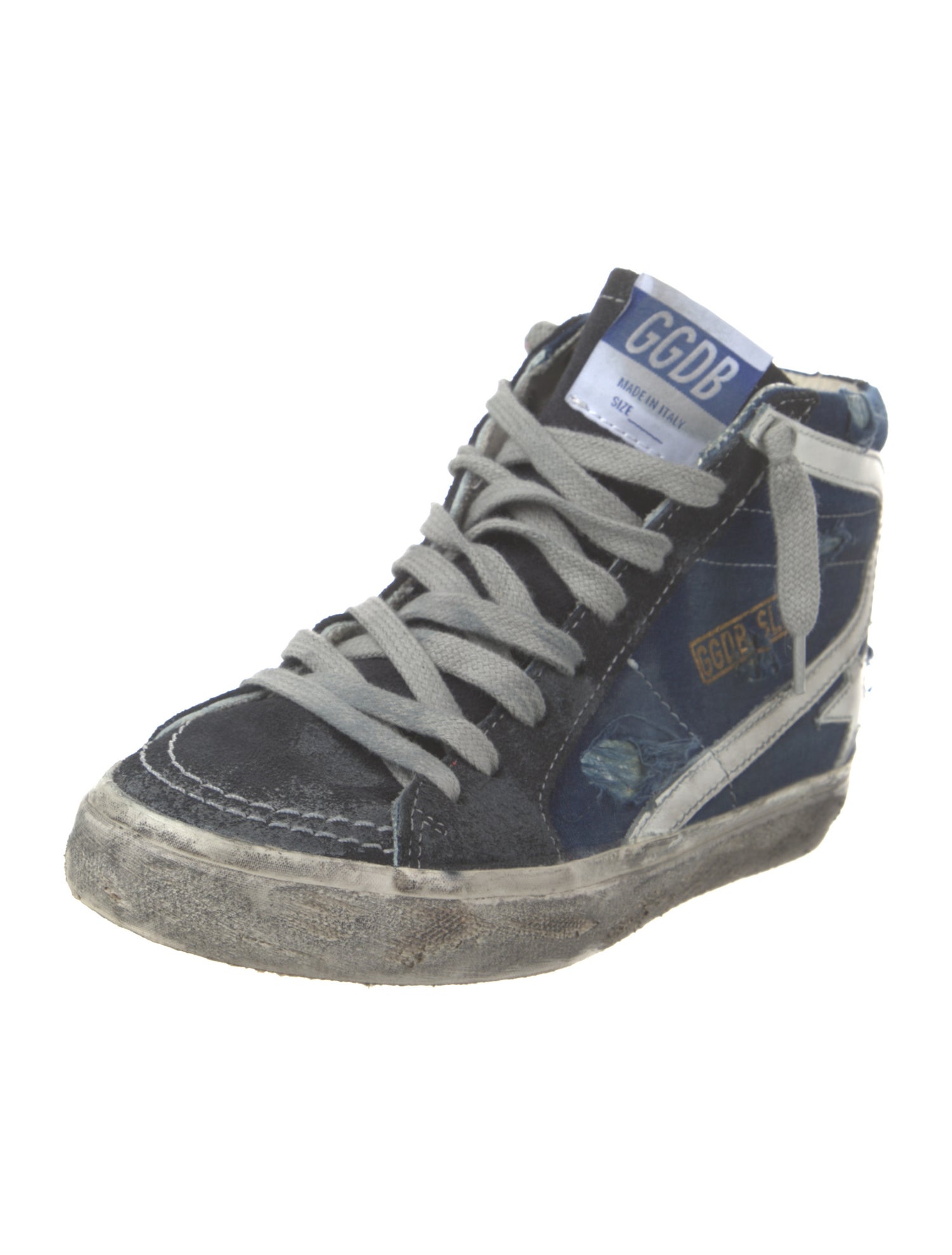 Golden Goose Denim Printed Sneakers