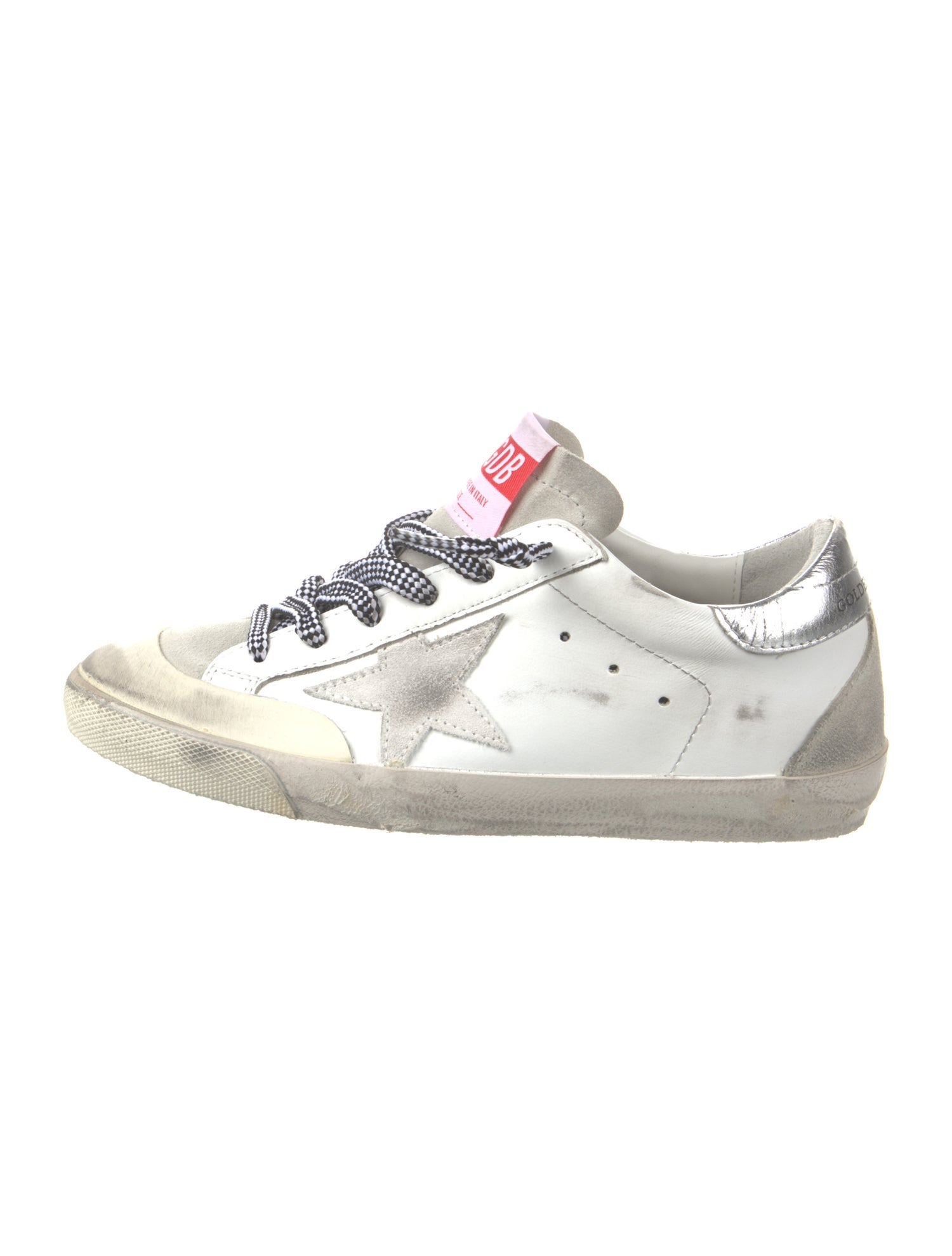 Golden Goose Leather Distressed Accents Sneakers