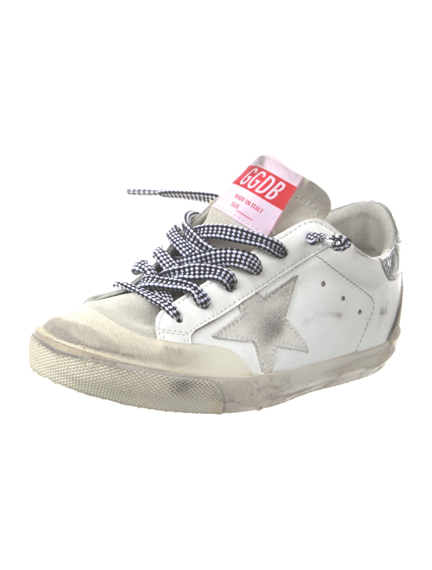 Golden Goose Leather Distressed Accents Sneakers
