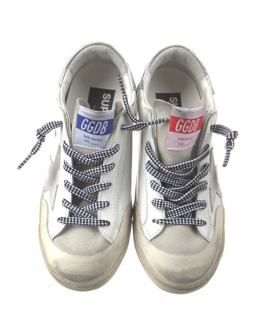Golden Goose Leather Distressed Accents Sneakers