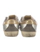 Golden Goose Leather Glitter Accents Sneakers