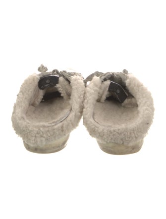 Golden Goose Leather Glitter Accents Sneakers