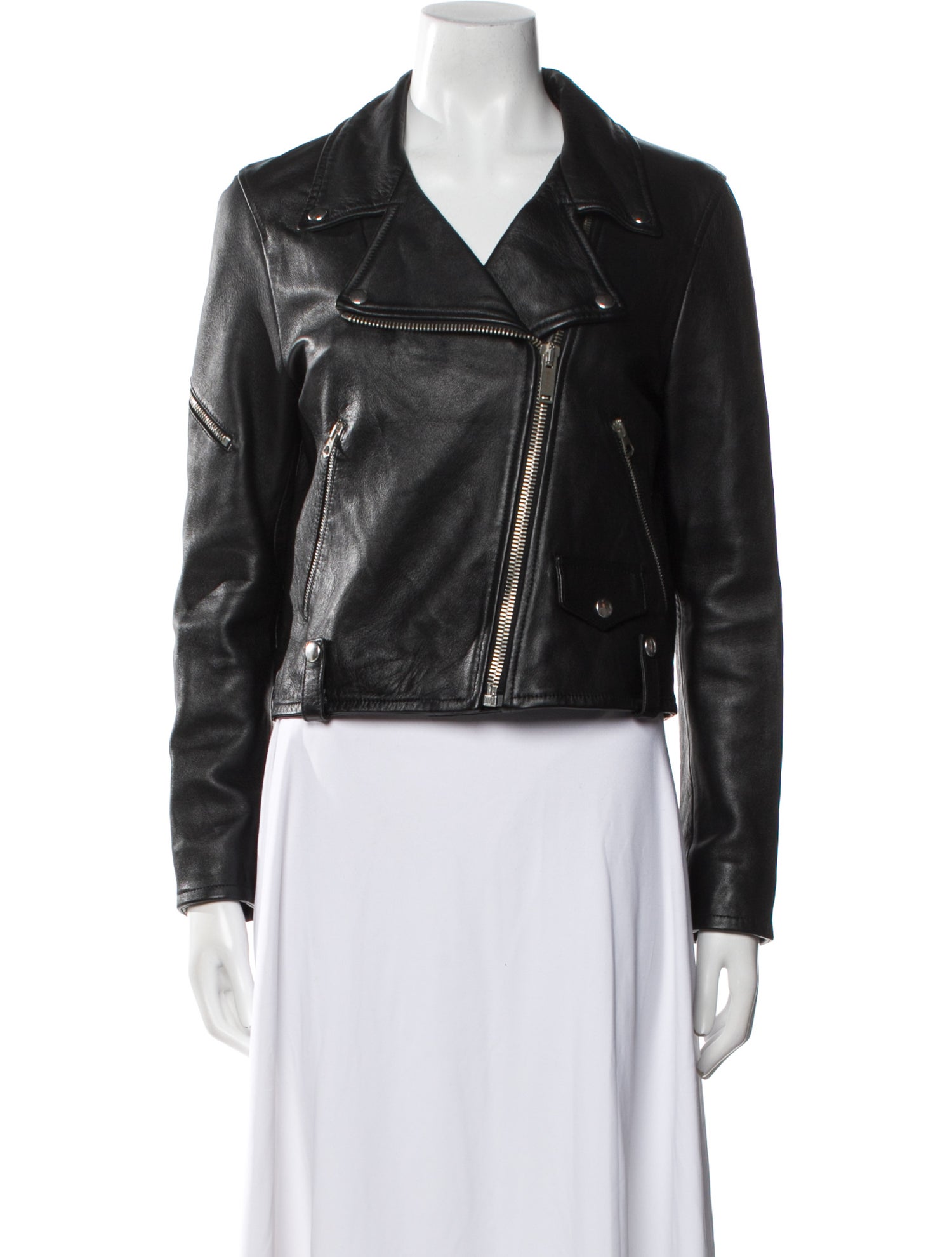 Golden Goose Leather Biker Jacket
