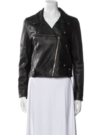 Golden Goose Leather Biker Jacket