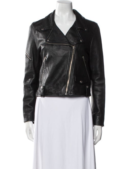 Golden Goose Leather Biker Jacket