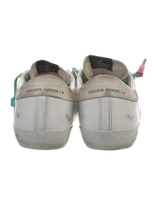 Golden Goose Leather Printed Sneakers