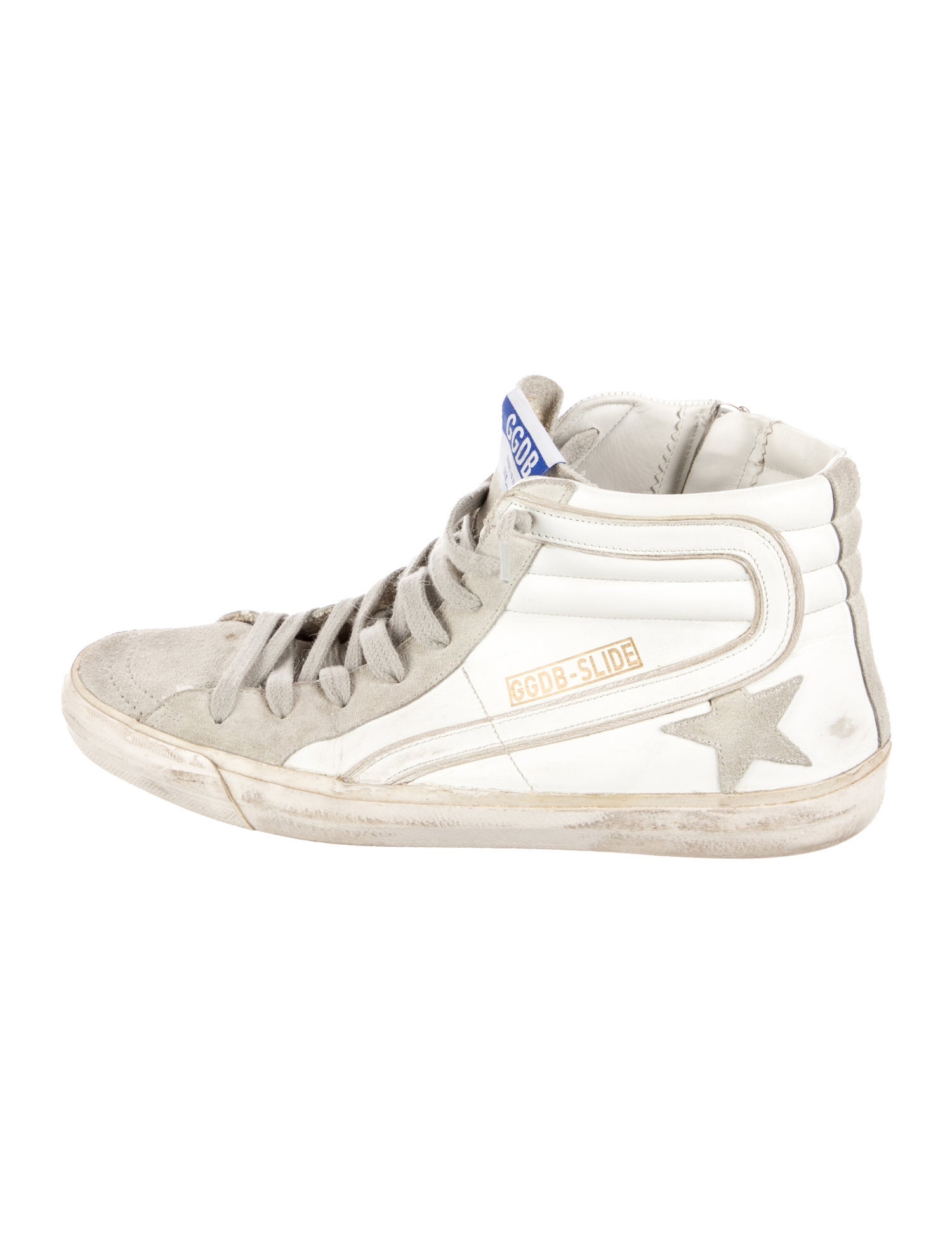 Golden Goose Leather Distressed Accents Sneakers