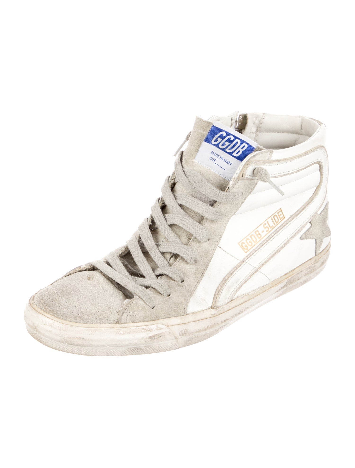 Golden Goose Leather Distressed Accents Sneakers