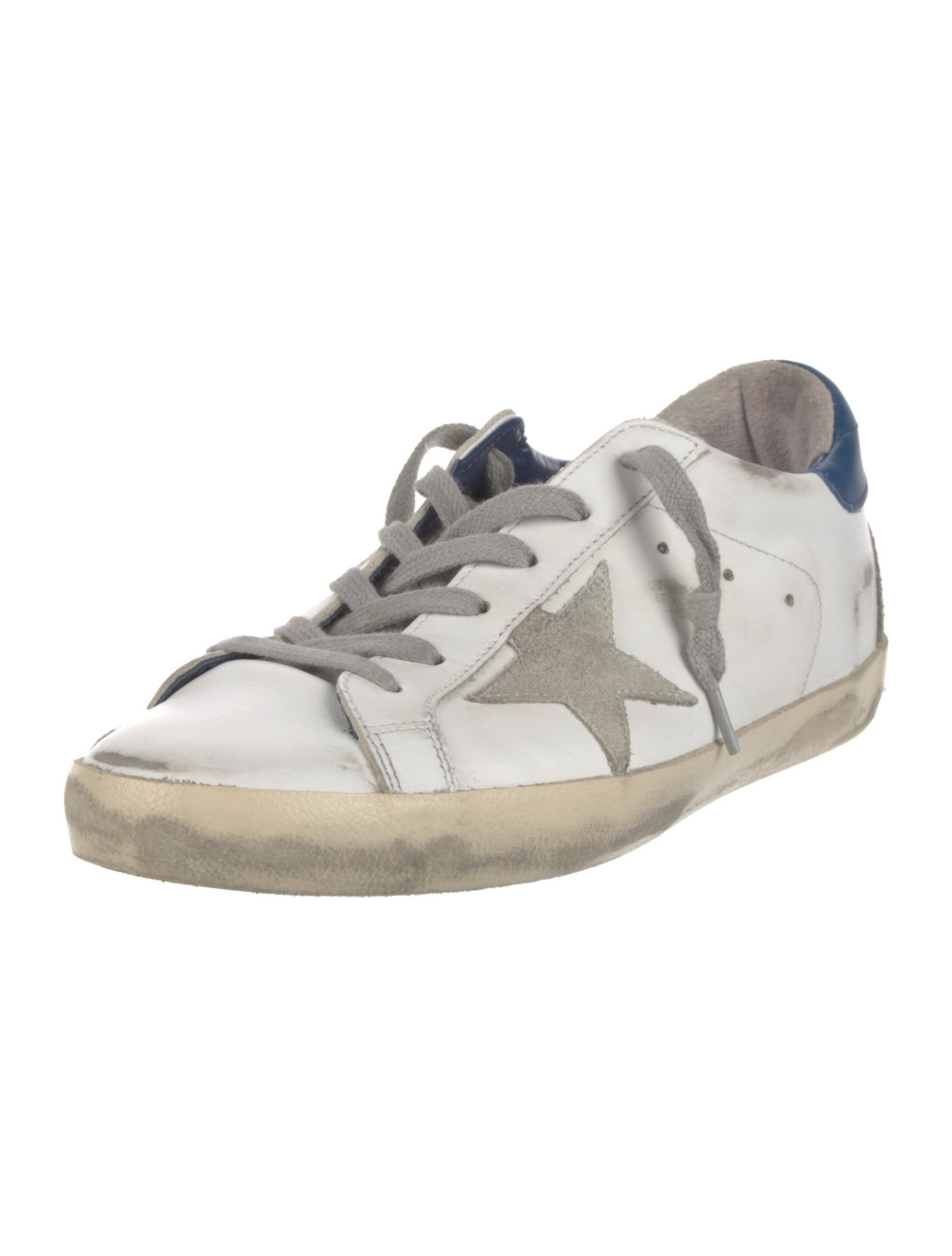 Golden Goose Leather Graphic Print Sneakers