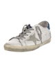 Golden Goose Leather Graphic Print Sneakers