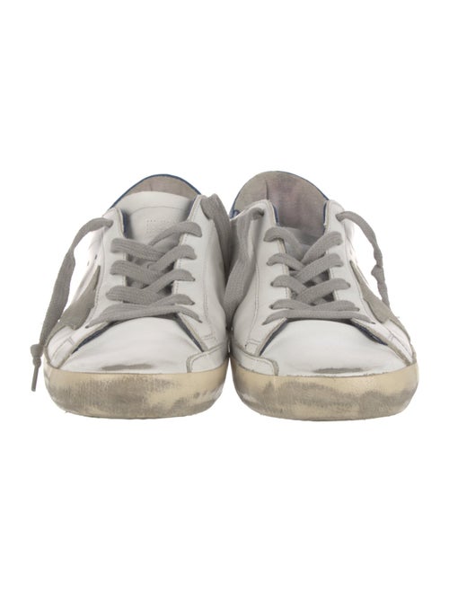 Golden Goose Leather Graphic Print Sneakers