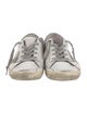 Golden Goose Leather Graphic Print Sneakers