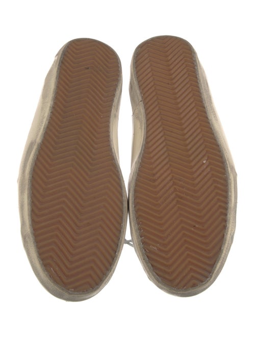 Golden Goose Leather Graphic Print Sneakers