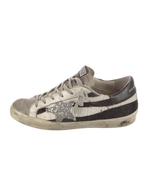 Golden Goose Ponyhair Animal Print Sneakers