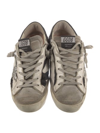 Golden Goose Ponyhair Animal Print Sneakers