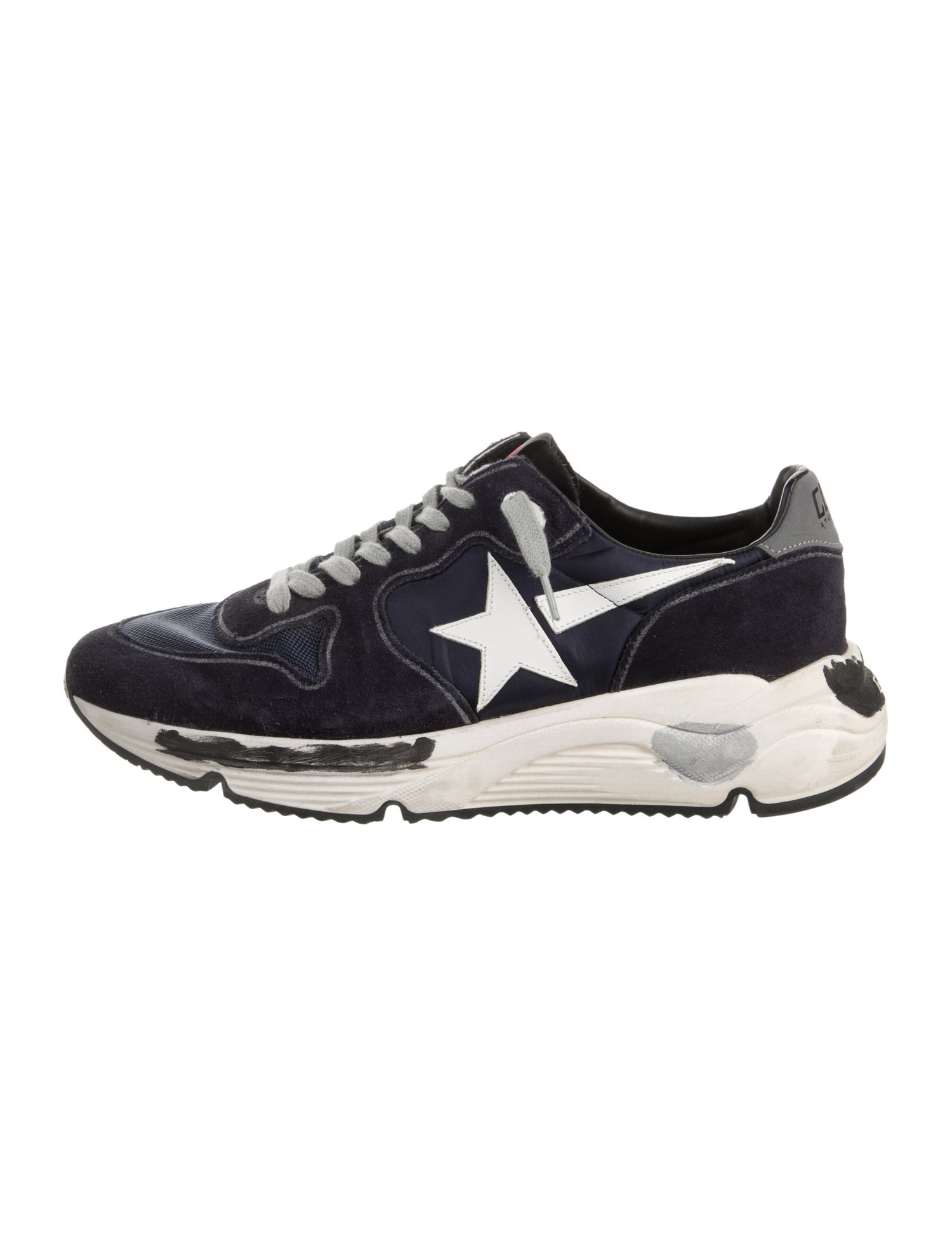 Golden Goose Suede Printed Athletic Sneakers
