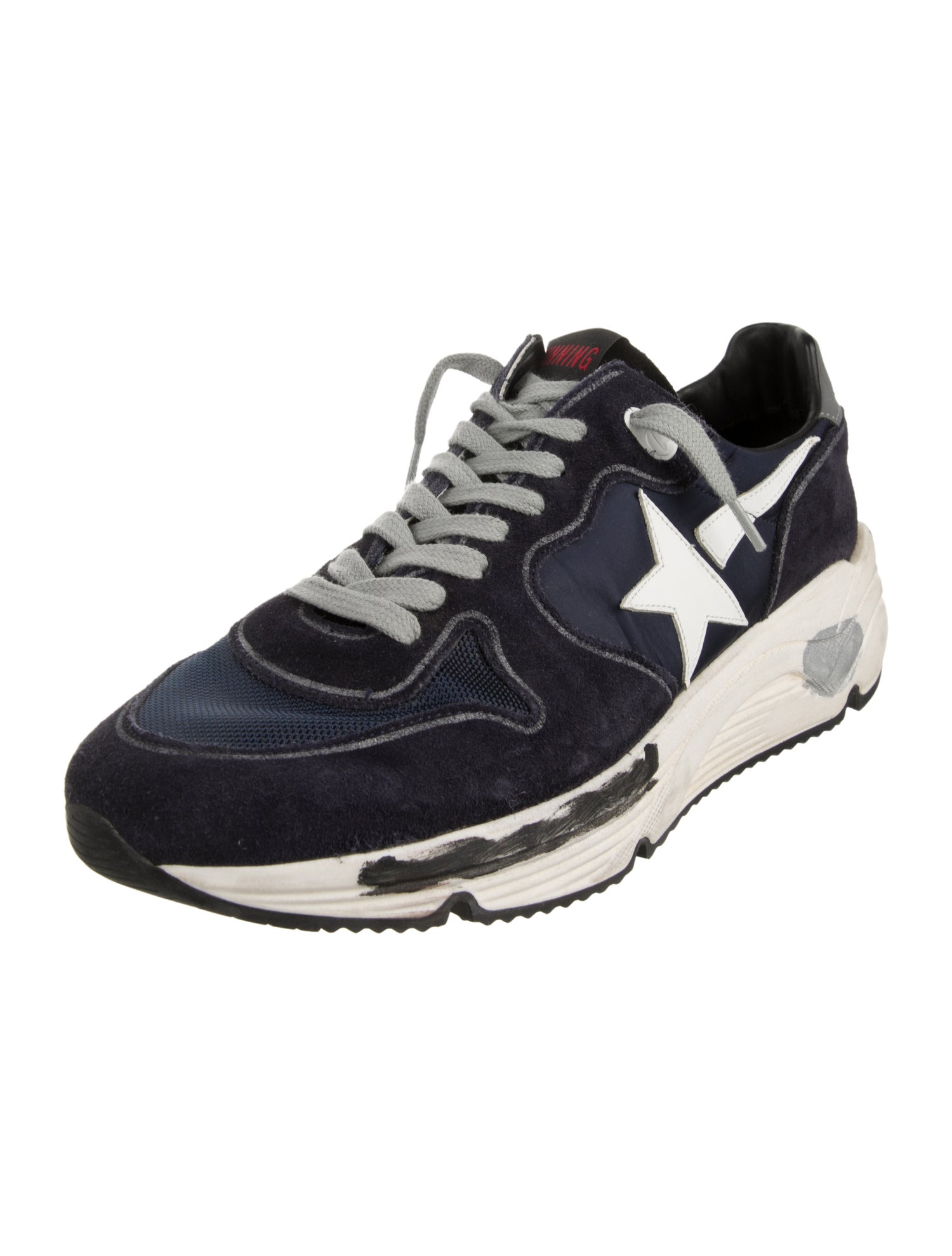 Golden Goose Suede Printed Athletic Sneakers