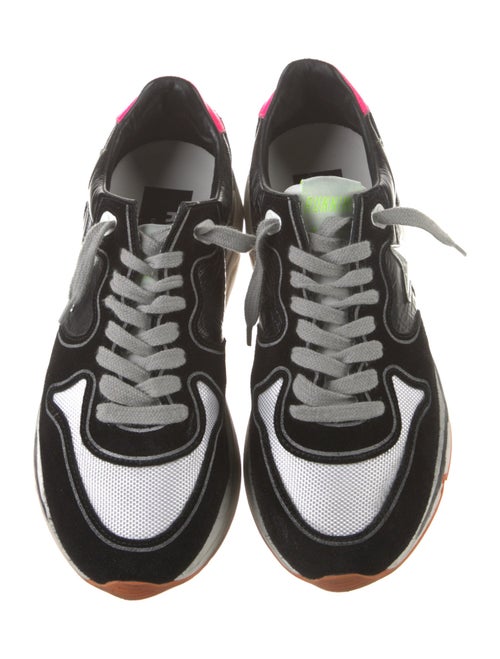Golden Goose Suede Colorblock Pattern Sneakers