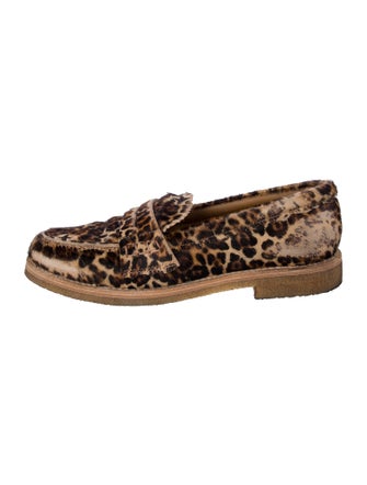 Golden Goose Ponyhair Animal Print Loafers