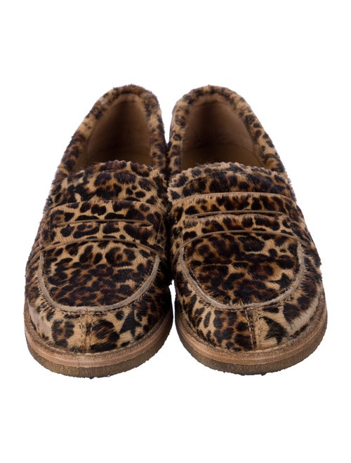 Golden Goose Ponyhair Animal Print Loafers