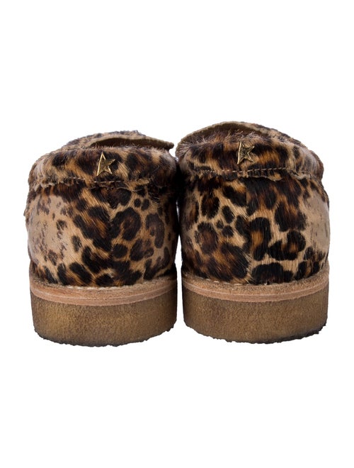 Golden Goose Ponyhair Animal Print Loafers