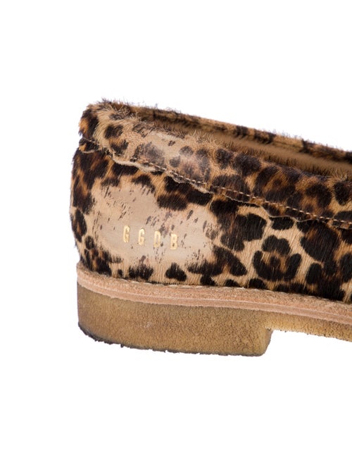Golden Goose Ponyhair Animal Print Loafers