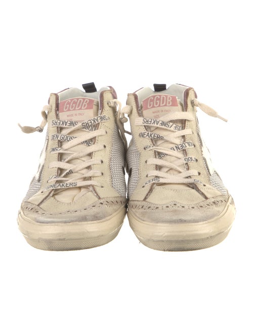 Golden Goose Leather Colorblock Pattern Sneakers