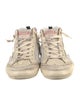 Golden Goose Leather Colorblock Pattern Sneakers