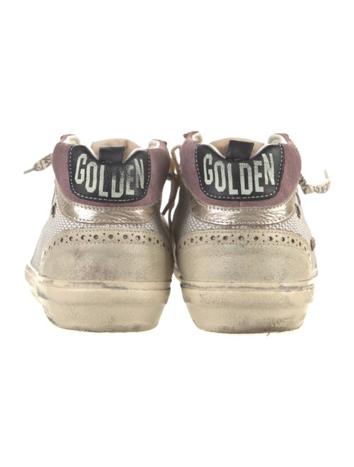 Golden Goose Leather Colorblock Pattern Sneakers