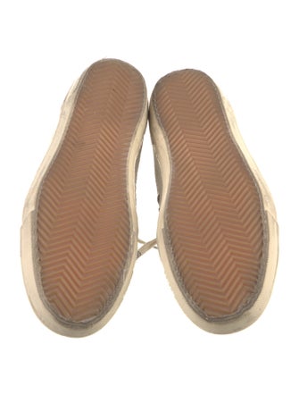 Golden Goose Leather Colorblock Pattern Sneakers