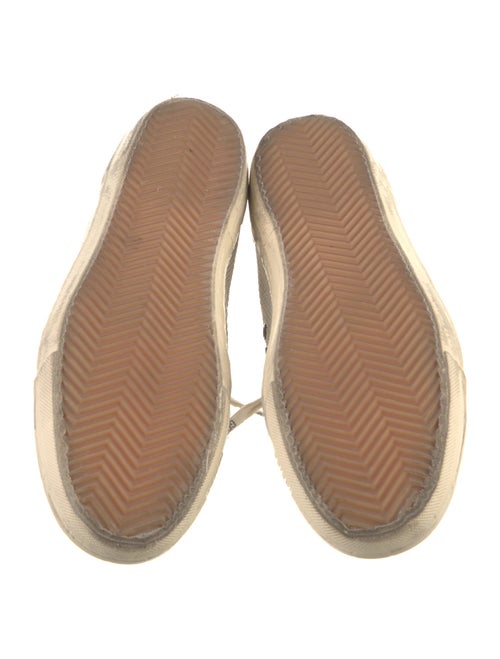 Golden Goose Leather Colorblock Pattern Sneakers