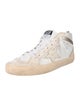 Golden Goose Leather Colorblock Pattern Sneakers