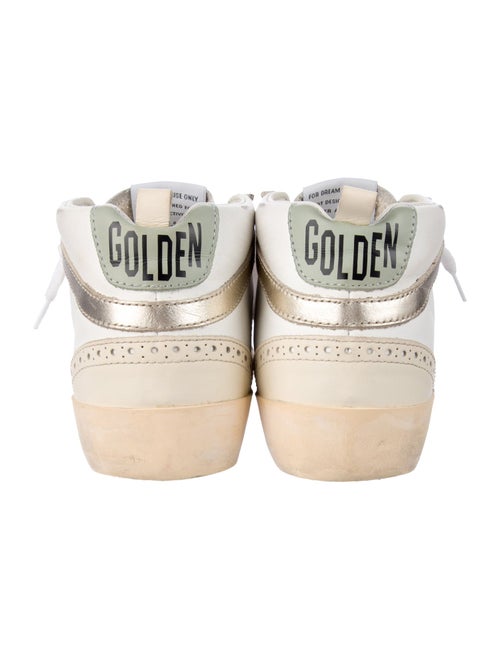 Golden Goose Leather Colorblock Pattern Sneakers