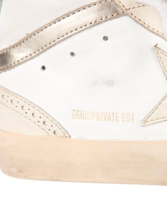 Golden Goose Leather Colorblock Pattern Sneakers