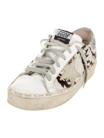 Golden Goose Ponyhair Printed Sneakers
