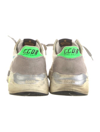 Golden Goose Suede Colorblock Pattern Sneakers