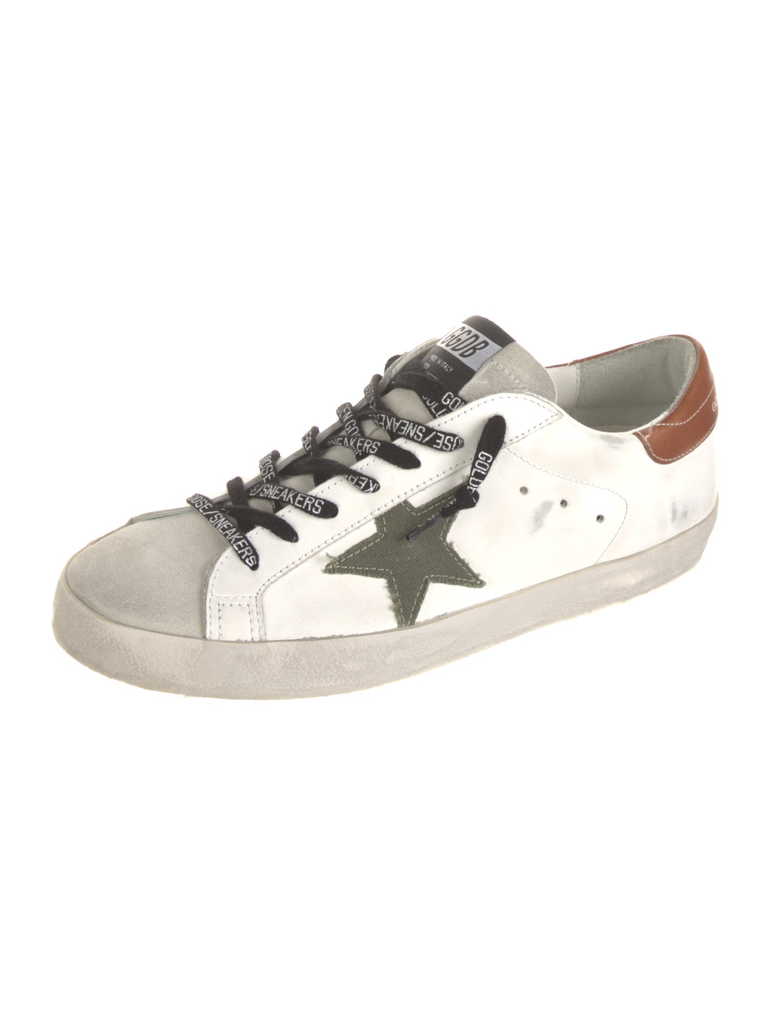 Golden Goose Leather Distressed Accents Sneakers