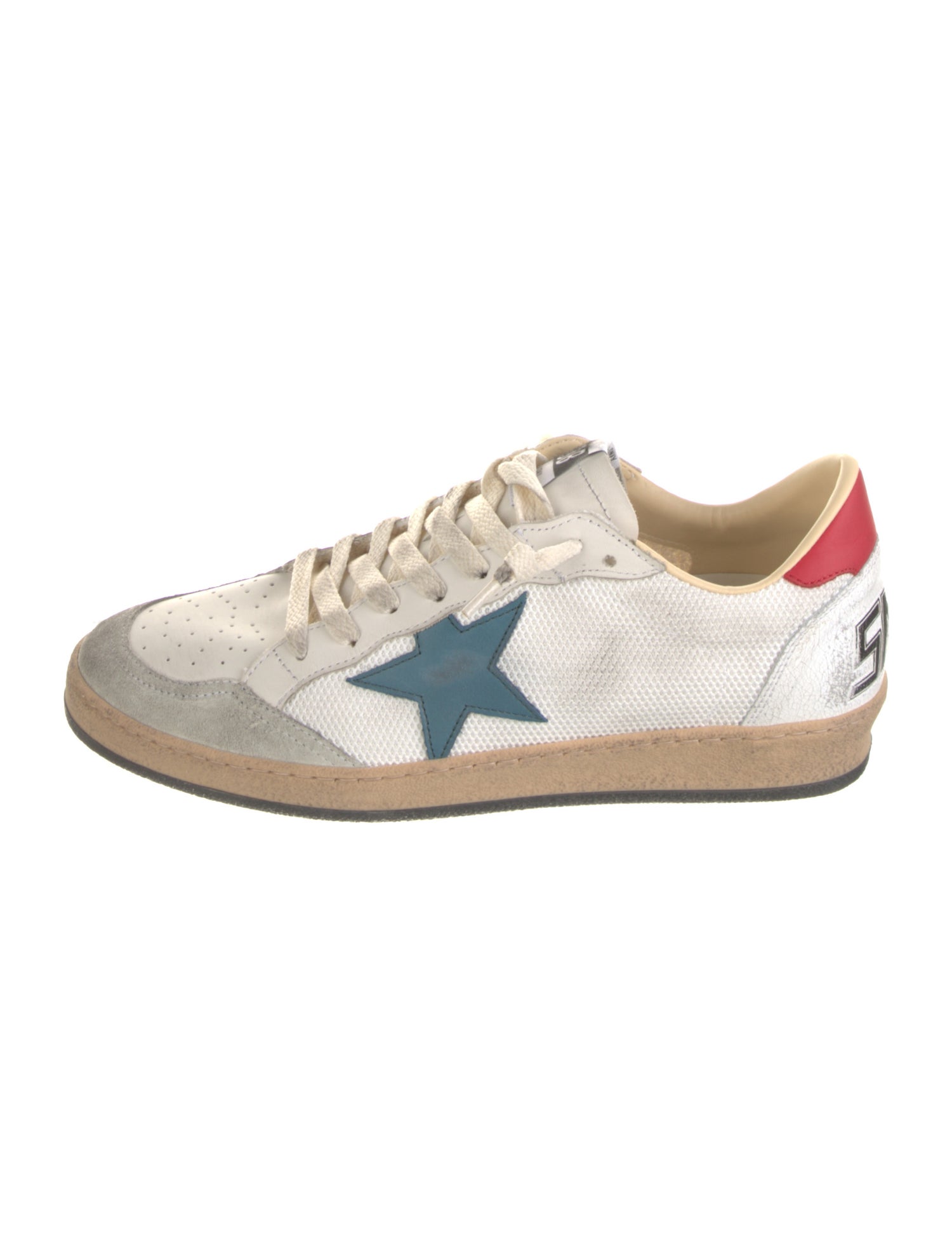 Golden Goose Leather Distressed Accents Sneakers