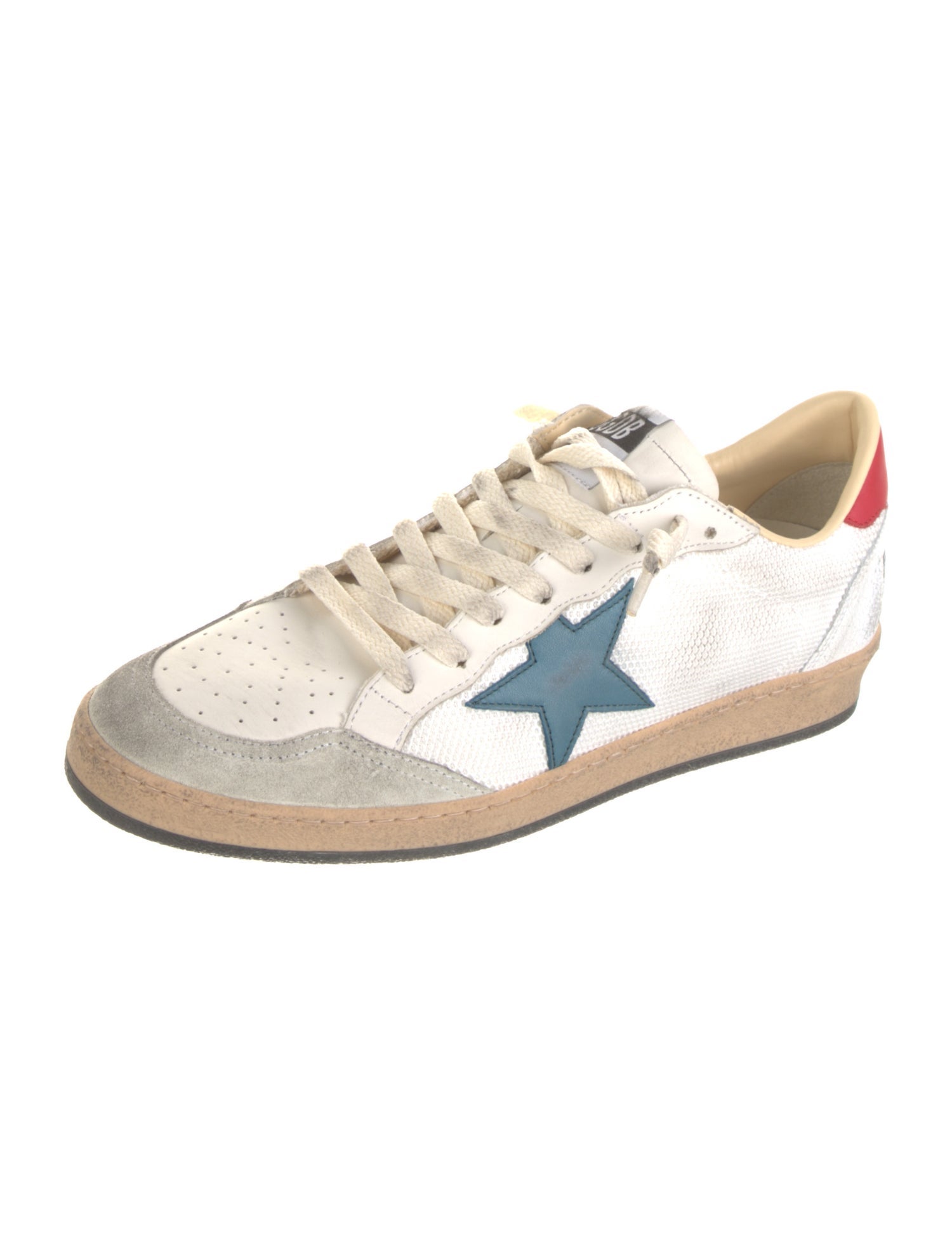 Golden Goose Leather Distressed Accents Sneakers