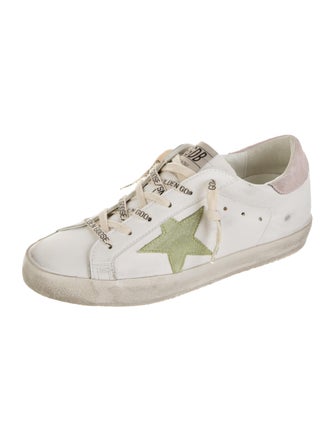Golden Goose Leather Distressed Accents Sneakers
