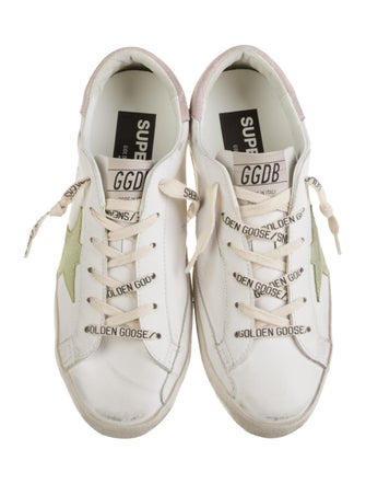 Golden Goose Leather Distressed Accents Sneakers