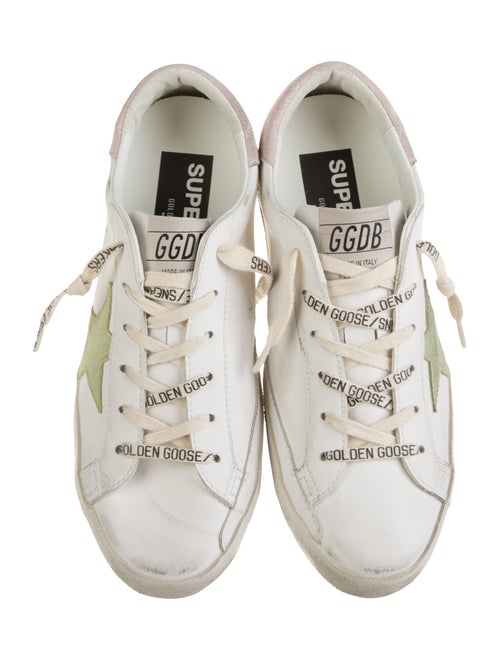 Golden Goose Leather Distressed Accents Sneakers