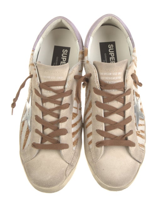 Golden Goose Suede Animal Print Sneakers