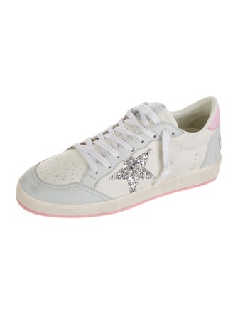 Golden Goose Leather Distressed Accents Sneakers