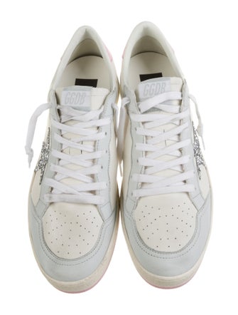 Golden Goose Leather Distressed Accents Sneakers
