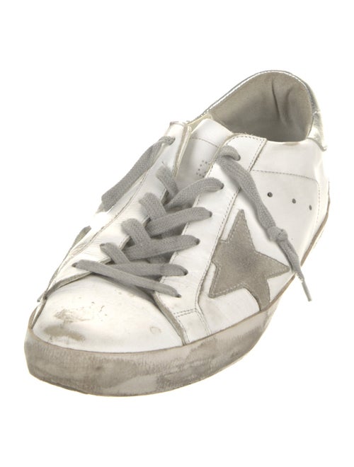 Golden Goose Leather Printed Sneakers