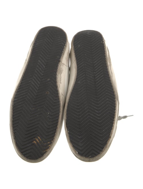 Golden Goose Leather Printed Sneakers